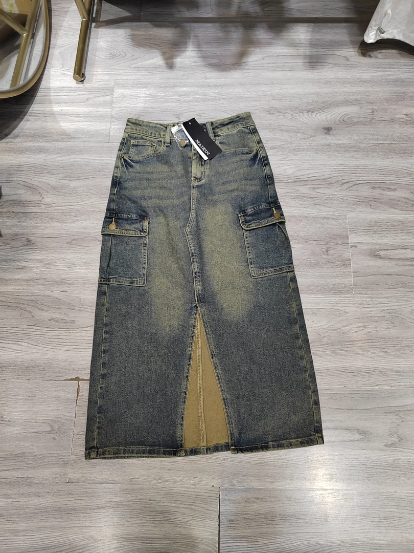 麦寻秋款牛仔半身裙qhlgq001裙长82