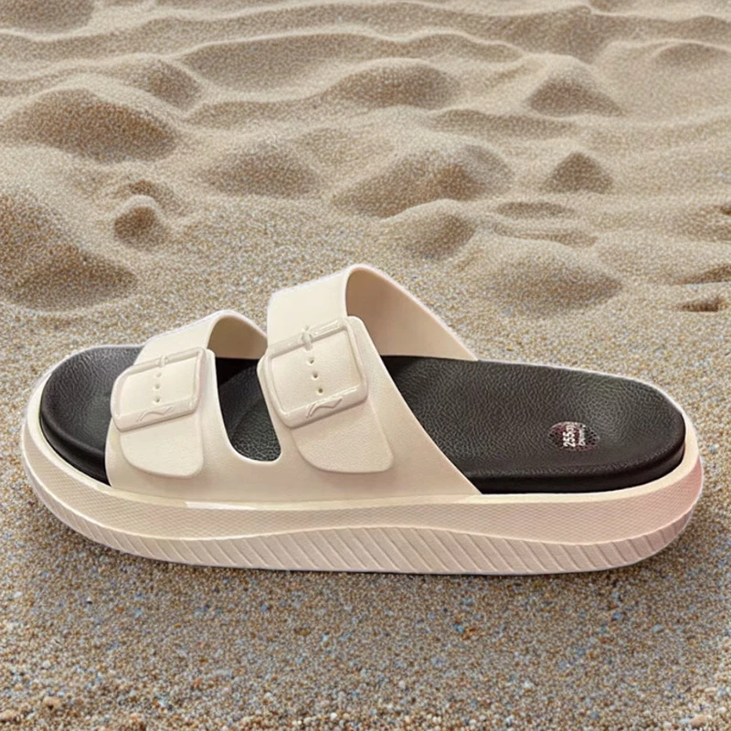 李宁情侣运动拖鞋女款男鞋秋季轻便防滑外穿沙滩鞋女士休闲凉拖男