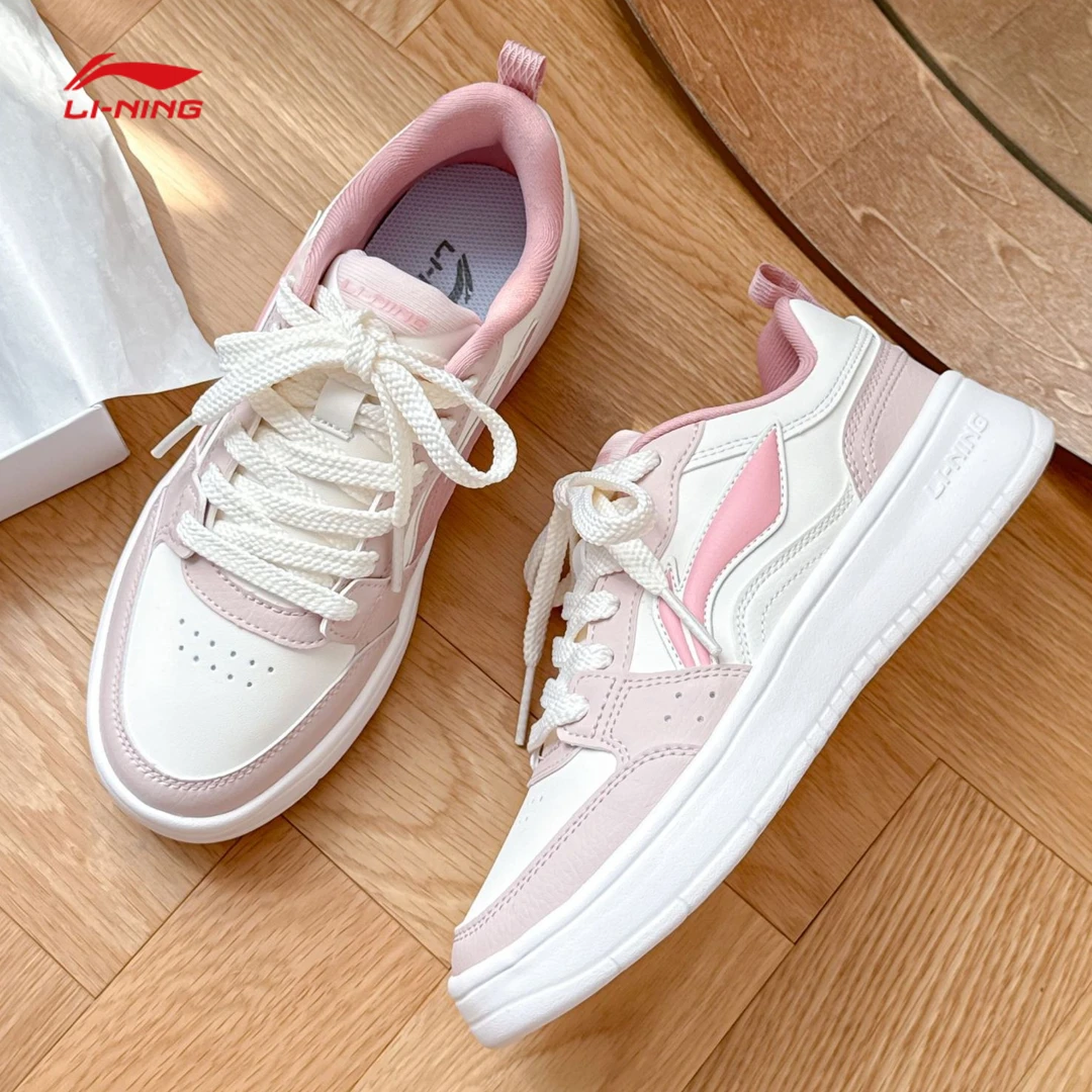 李宁元宝板鞋女鞋2025秋季新款正品经典休闲运动鞋透气百搭小白鞋