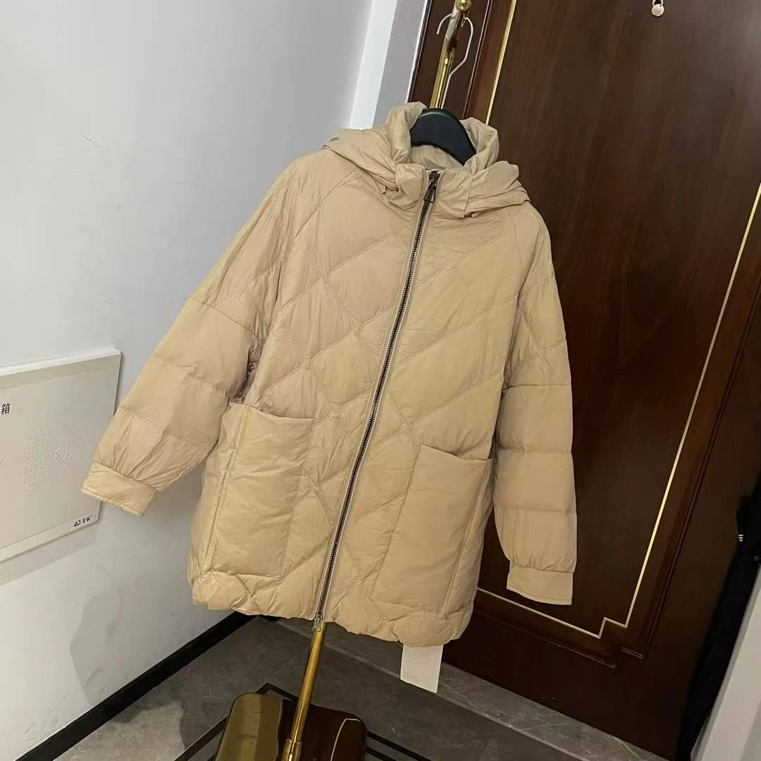 连帽中长款羽绒服ZBW32323