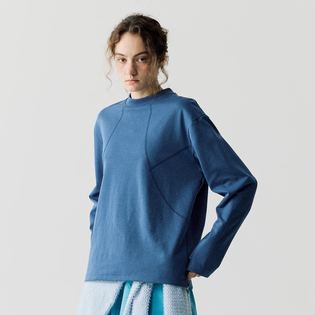 NORYBRAND 24FW 城市户外哈苏分割结构高领长袖通勤休闲打底衫T恤