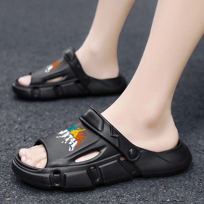 一字拖男2024夏季厚底踩屎感拖鞋防滑防臭外穿潮流软底凉鞋沙滩鞋