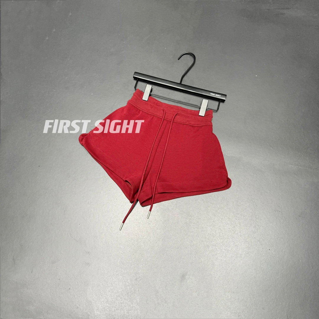 DA静 【松紧腰抽绳净版短裤】2024新品时尚百搭带抽绳中高腰短裤女