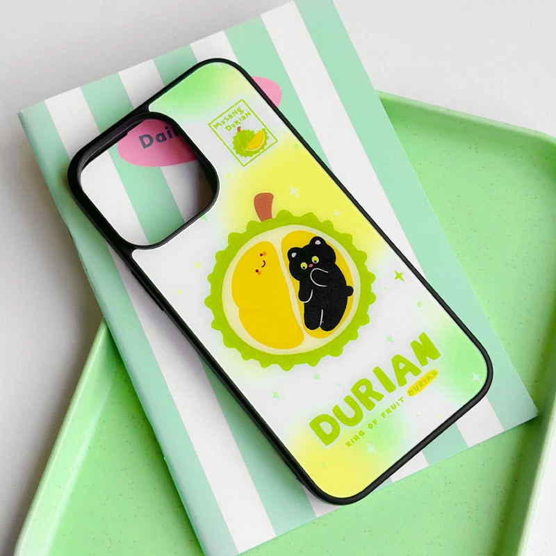 磁吸适用iPhone16苹果15Promax磨砂14黑框手机壳13p猫山榴莲ins12