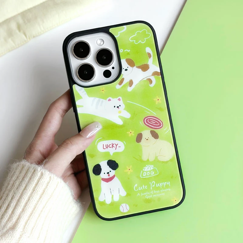 小修狗手机壳适用iPhone16Promax苹果15磨砂黑框壳14磁吸13防摔12