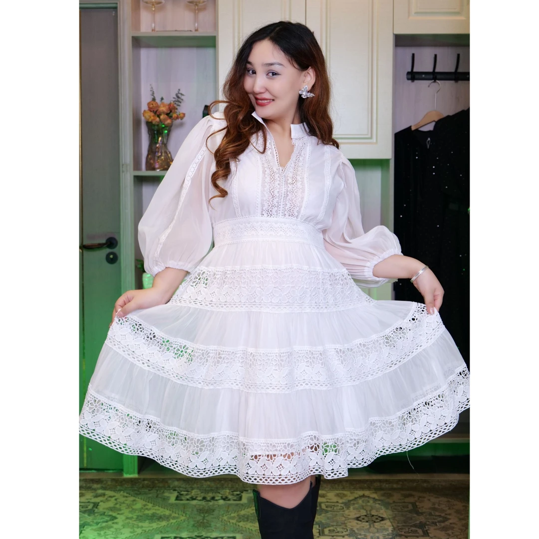 2226【小麦专属】轻奢宫廷公主风短款女装连衣裙