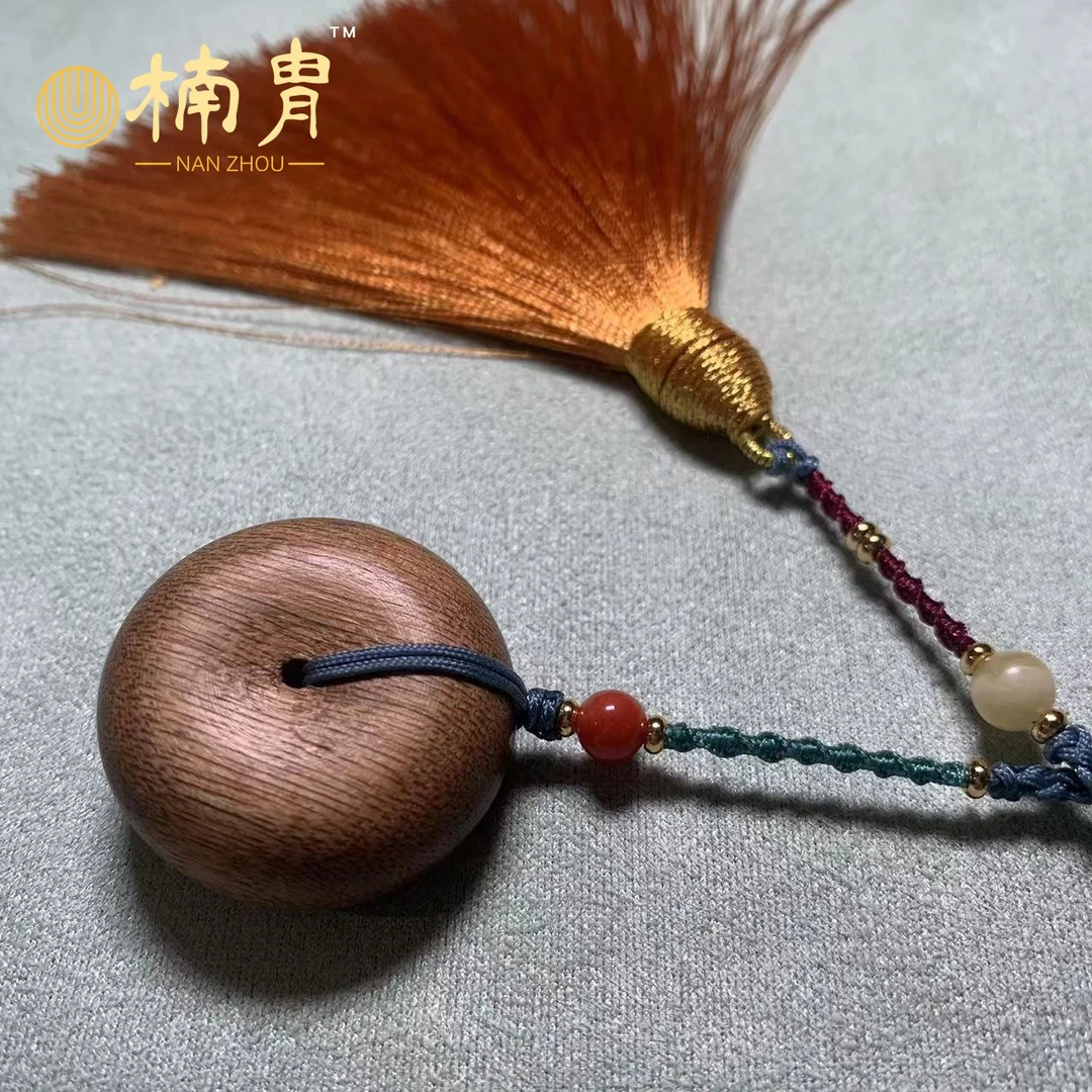 非金属吊坠 【楠胄】寄平安吊坠挂件 入门级车载挂件复古项链吊坠
