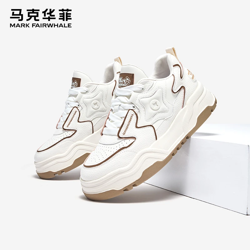 马克华菲老爹鞋男鞋潮流轮胎鞋2025秋季新款厚底网面鞋透气运动鞋