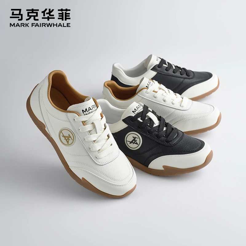 马克华菲德训鞋男款2025新款秋季百搭休闲板鞋男鞋运动阿甘鞋子男