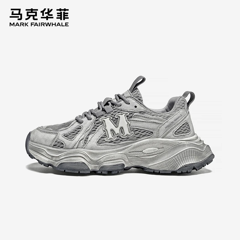 马克华菲正品高档情侣老爹鞋男厚底增高男士运动鞋新款休闲潮鞋子