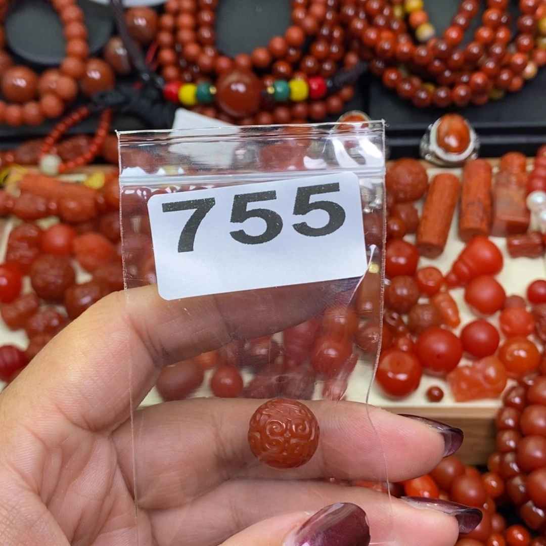南红玛瑙手链未镶嵌竹*