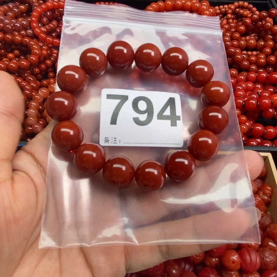 南红玛瑙手链未镶嵌龍***?794