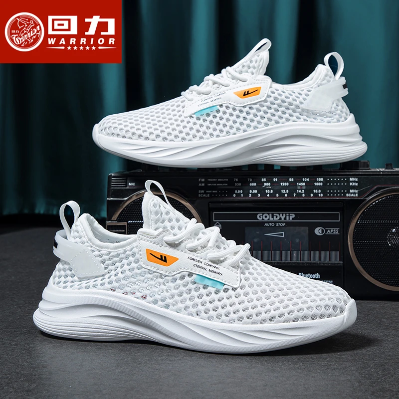 Warrior/回力回力男鞋2025夏季新款大网孔运动跑步透气休闲涉水鞋