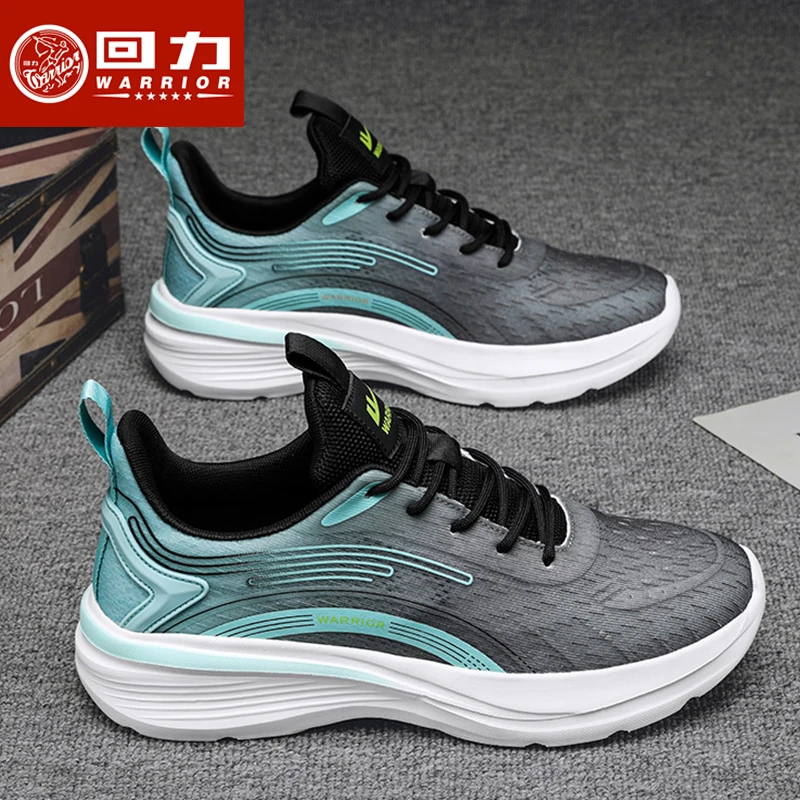 回力男士网鞋运动鞋休闲轻便网面软底夏季跑步减震针织鞋子男款