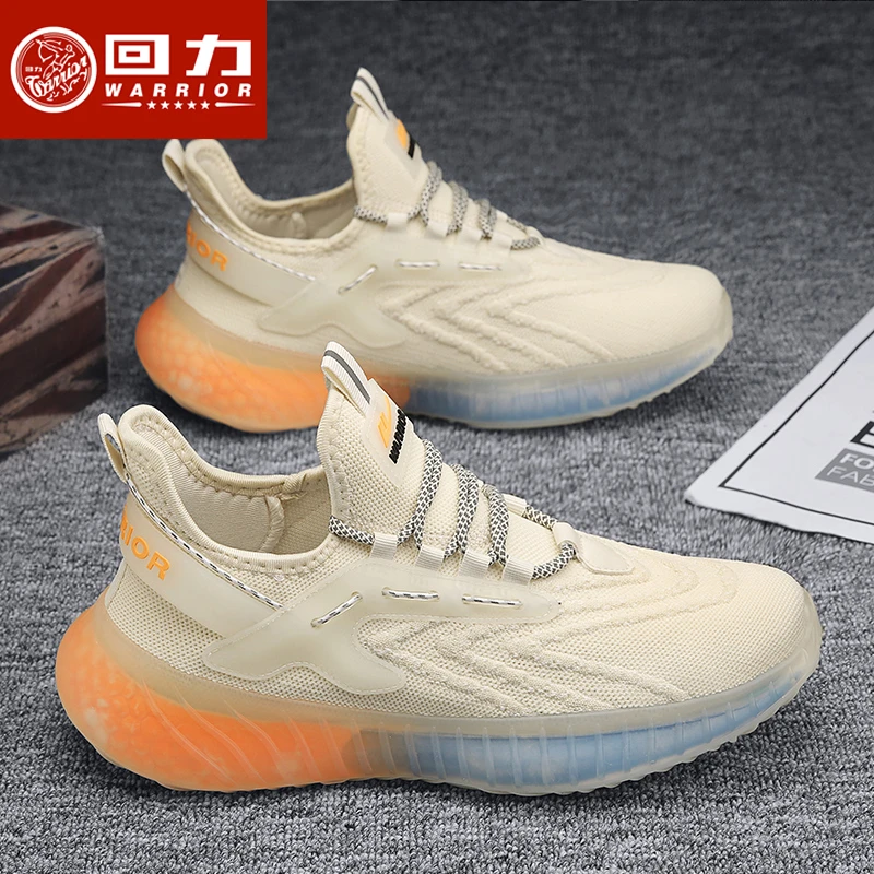 回力男鞋2025春季透气针织网面运动软底防滑休闲跑步鞋百搭薄款鞋
