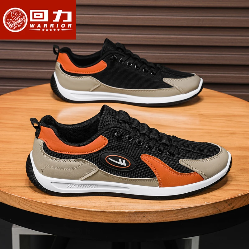 回力男士网面运动鞋2025春季潮鞋休闲时尚百搭男鞋软底减震跑步鞋