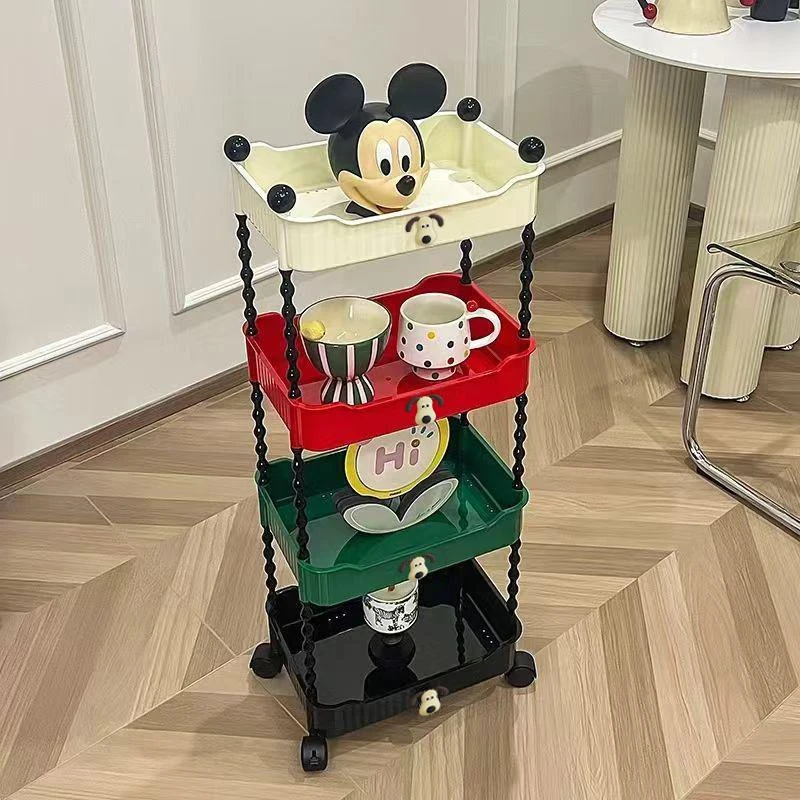 庄子然可移动 4层小推车 多巴胺多颜色置物架