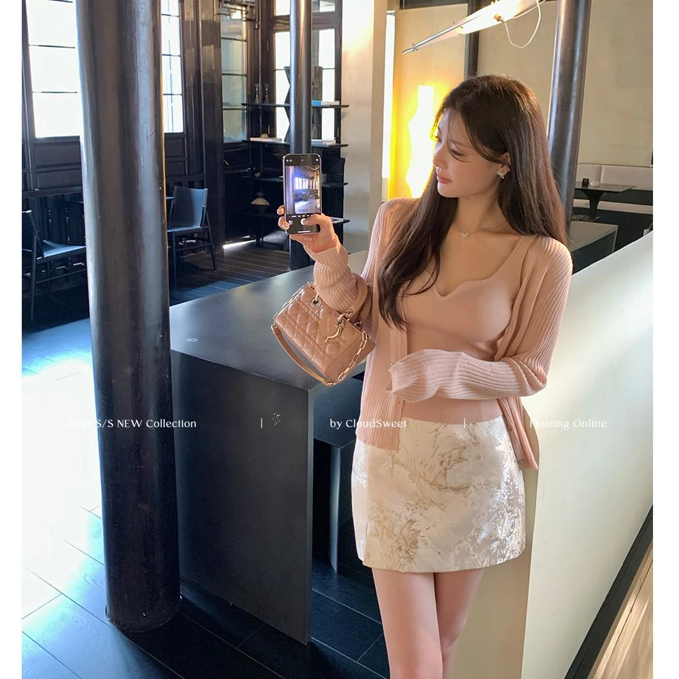 【CloudSweet 05/24 10:00】花盈满夏 新中式提花百搭通勤短半裙