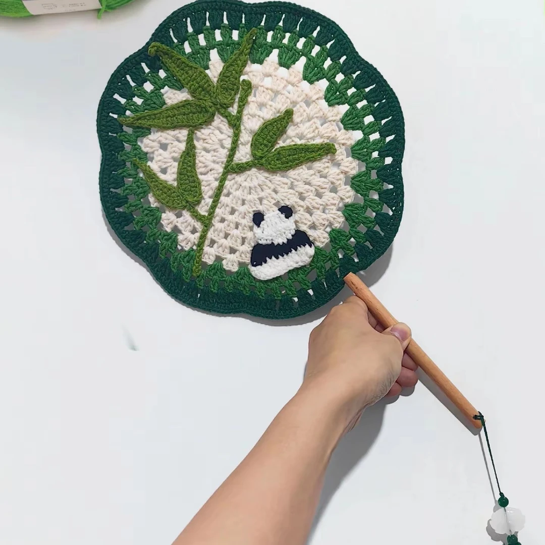 直播间选品再拍非遗手工艺毛线钩针编织织围巾的毛线2024款木有织