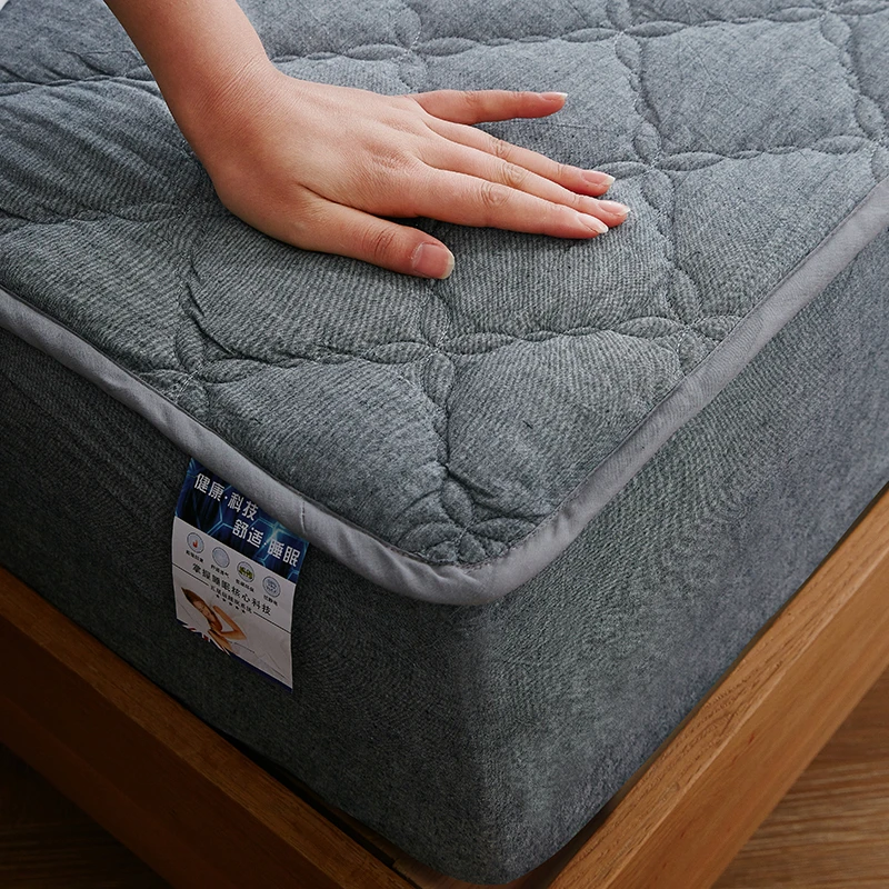 床笠罩新款床单纯棉100%全棉可裸睡床垫保护罩四季通用款加厚防滑