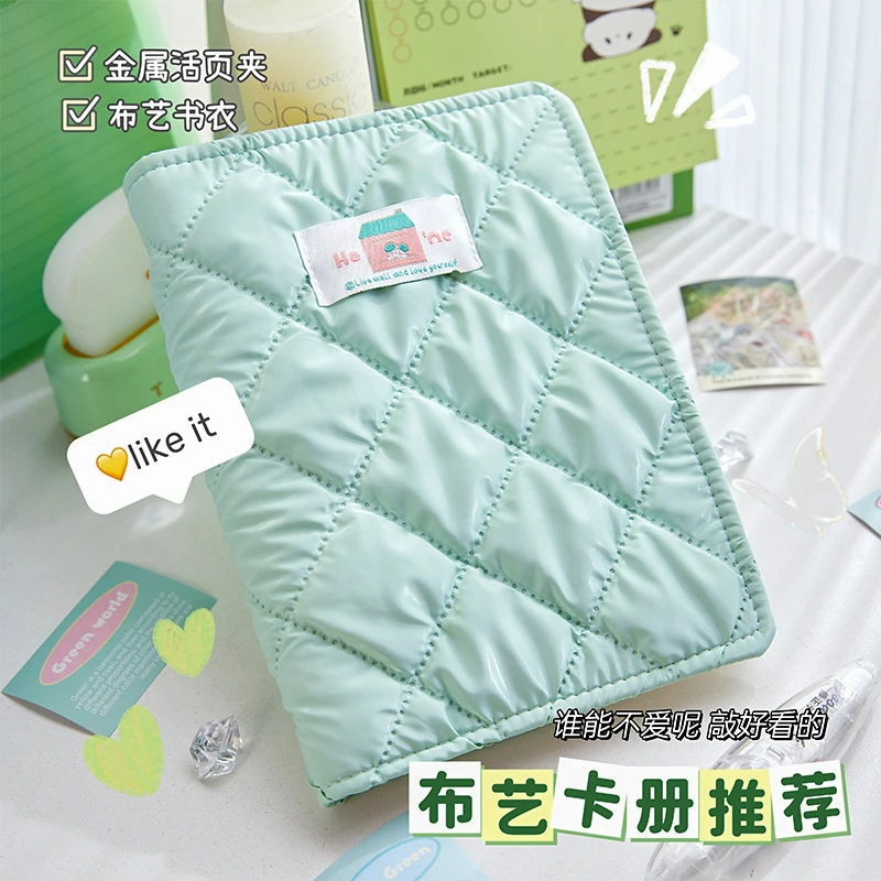布艺四宫格卡册活页3寸拍立得相册追星卡片明信片收纳册ins收藏册