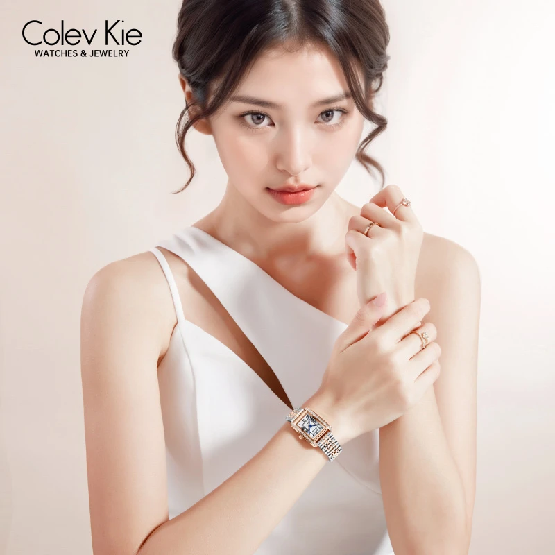 正品colevkie手表女士2024新款潮流复古时尚轻奢腕表