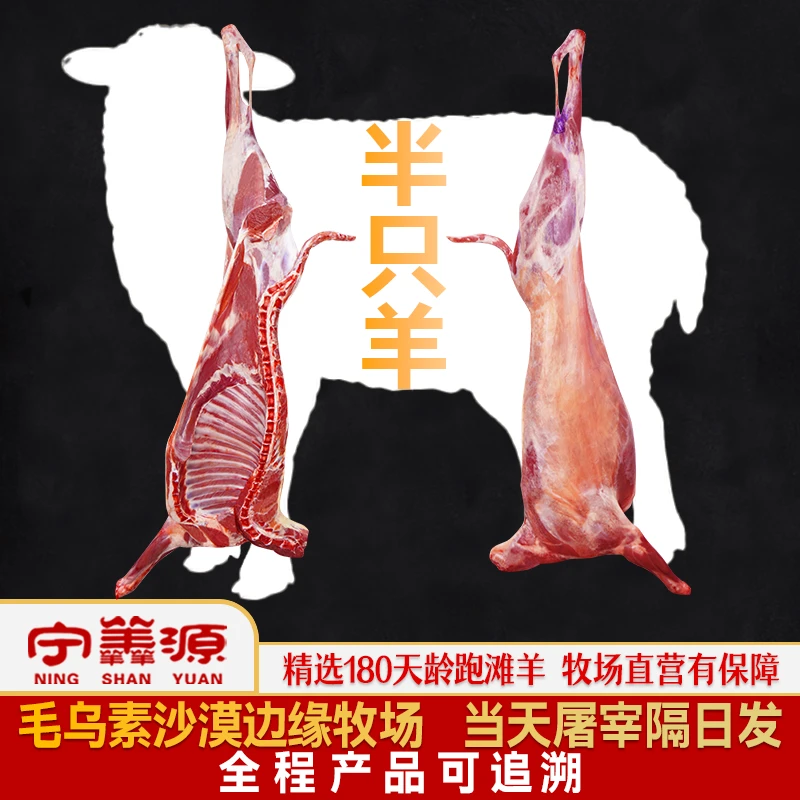 Y半羊手把肉-3斤6斤羊腿/羊排/羊蝎子新鲜牧场宁夏滩羊肉