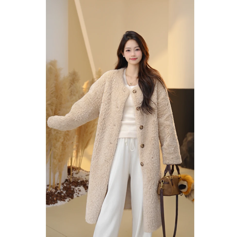 La Chapelle/拉夏贝尔冬加厚保暖时尚外套女士百搭长款LA40050217