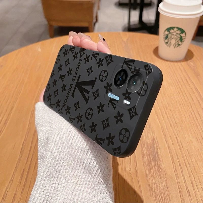 vivoiqooz7x手机壳网红潮牌酷黑满铺lv老花黑色个性情侣全包防摔