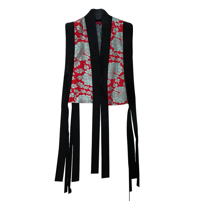 SUOER/娑尔宋锦桑蚕丝双面穿香云纱马夹SG3SR01617