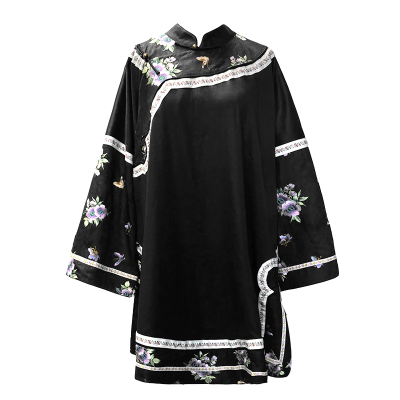 娑尔香云纱重工刺绣太太服SI3WB03372