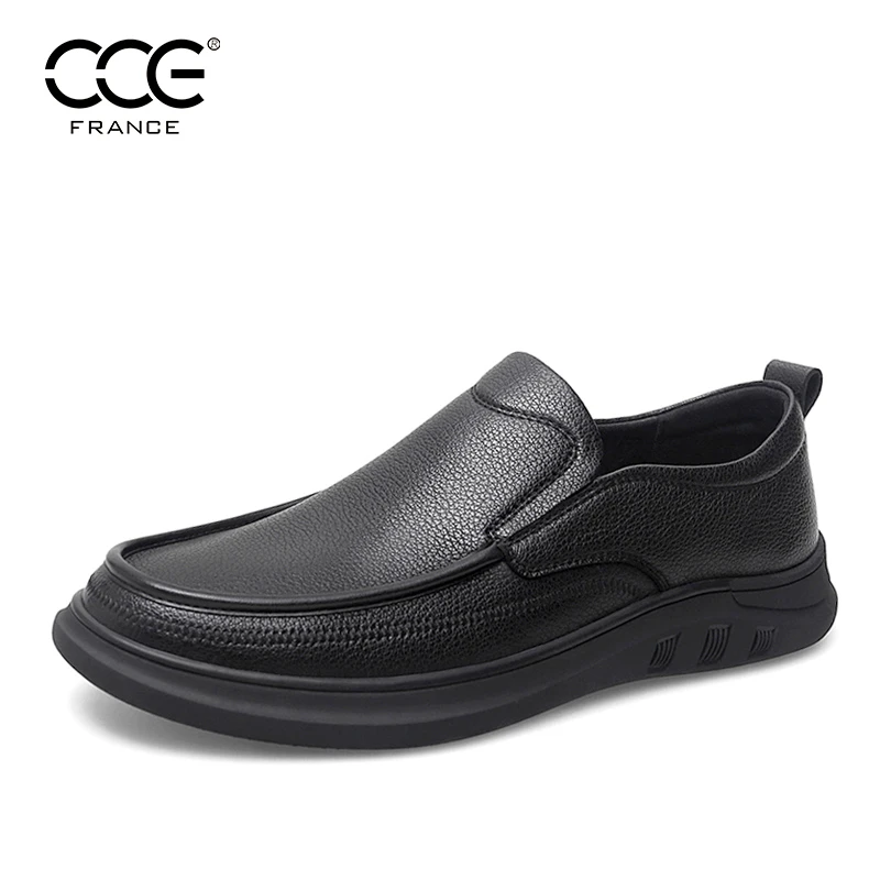 CCE男士英伦复古简约商务皮鞋男牛皮耐磨户外休闲鞋子男P22188-LS