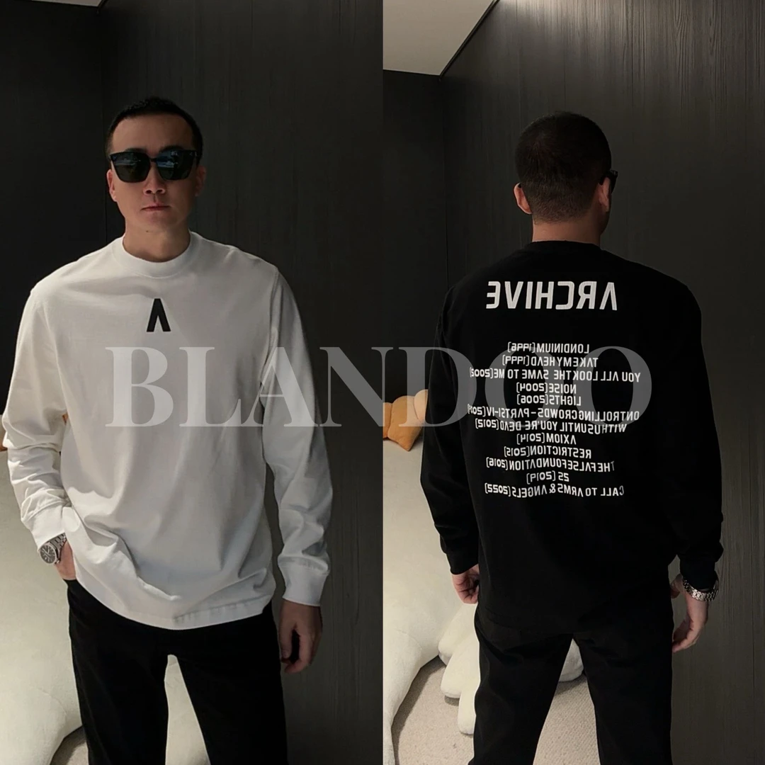 BLANDOO “美式街头” 男士百搭印花圆领长袖T恤2BD4D5122