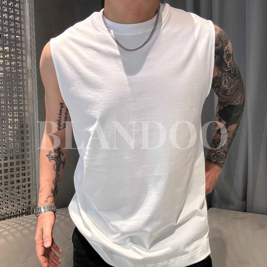 BLANDOO 夏季新款 男士经典百搭个性无袖背心008