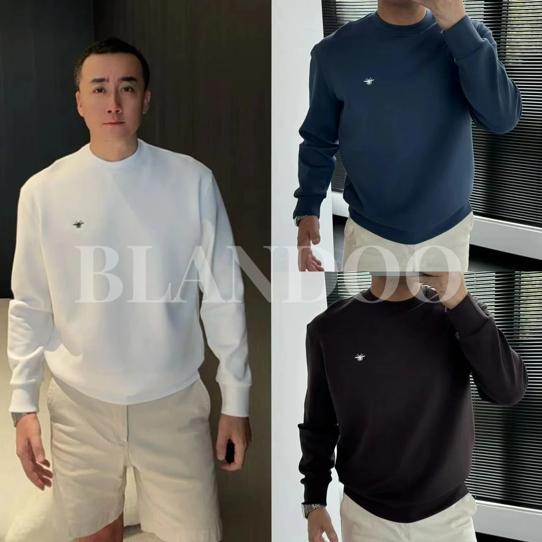 BLANDOO “轻薄空气层” 男士百搭舒适亲肤小标圆领卫衣BK647