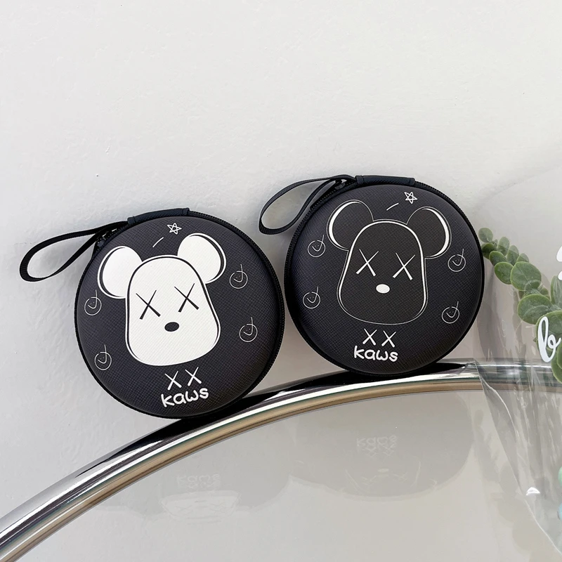 迷你耳机包可爱卡通数据线充电器U盘防震收纳包零钱钥匙便携盒子