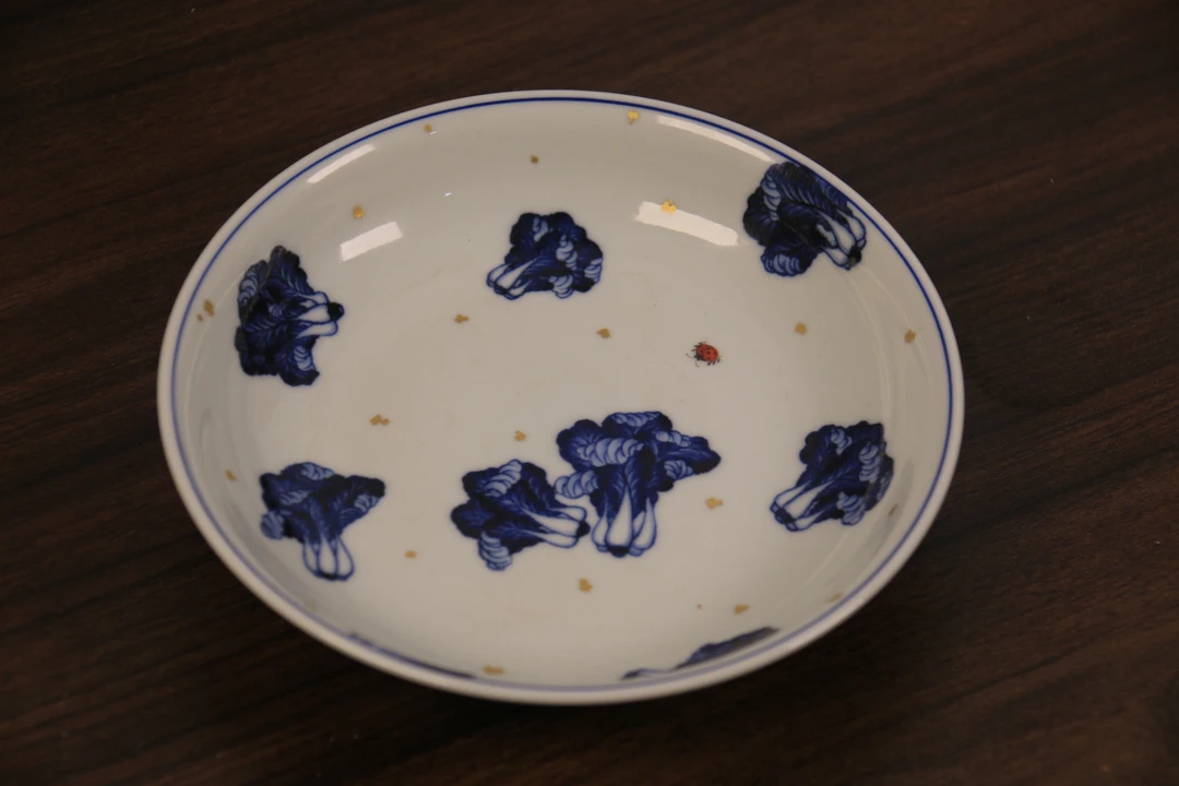 【君和甄选】釉下青花白菜壶承