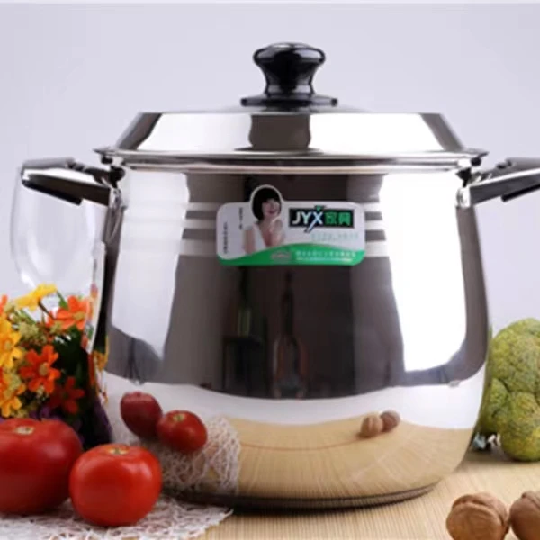 国标不锈钢特高锅复底汤锅双耳锅