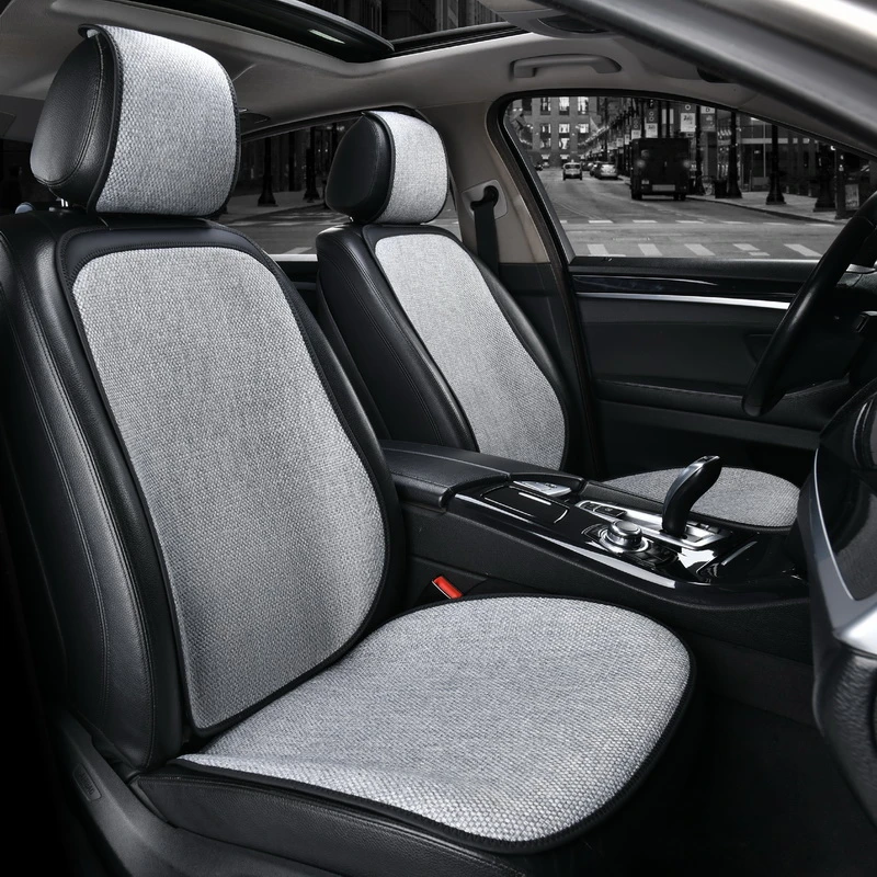 时尚简约小蛮腰薄款透气防滑汽车坐垫四季通用连体帽运动服帖匹配