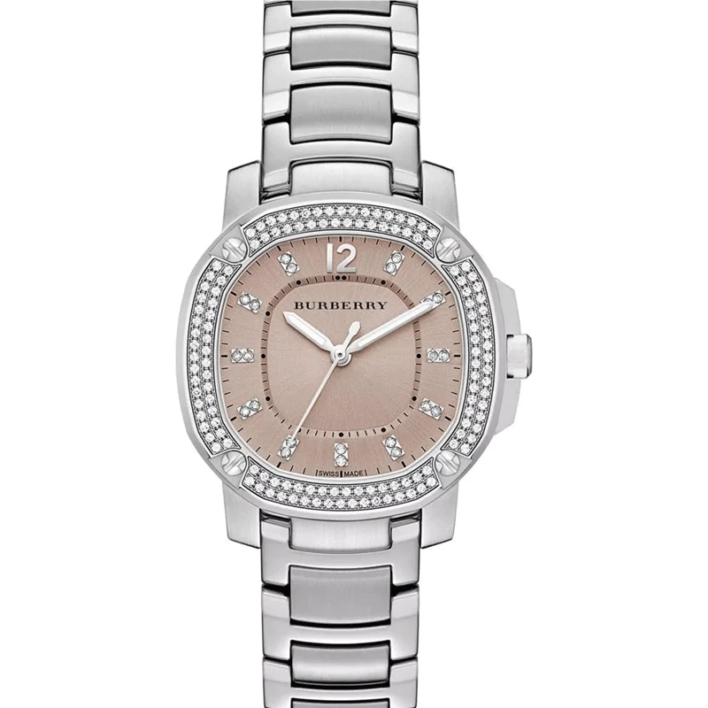 BURBERRY博柏利镶钻石英女表34表盘BBY1803
