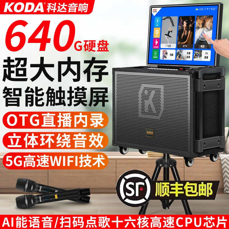 K歌专用户外便携充电声卡蓝牙卡拉okktv家庭ktv音响一体机