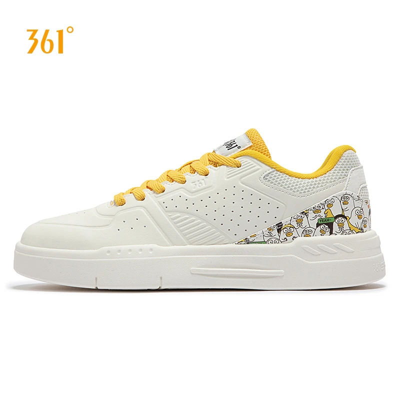 361度小刘鸭联名板鞋女款新款秋冬休闲平底小白鞋百搭运动鞋
