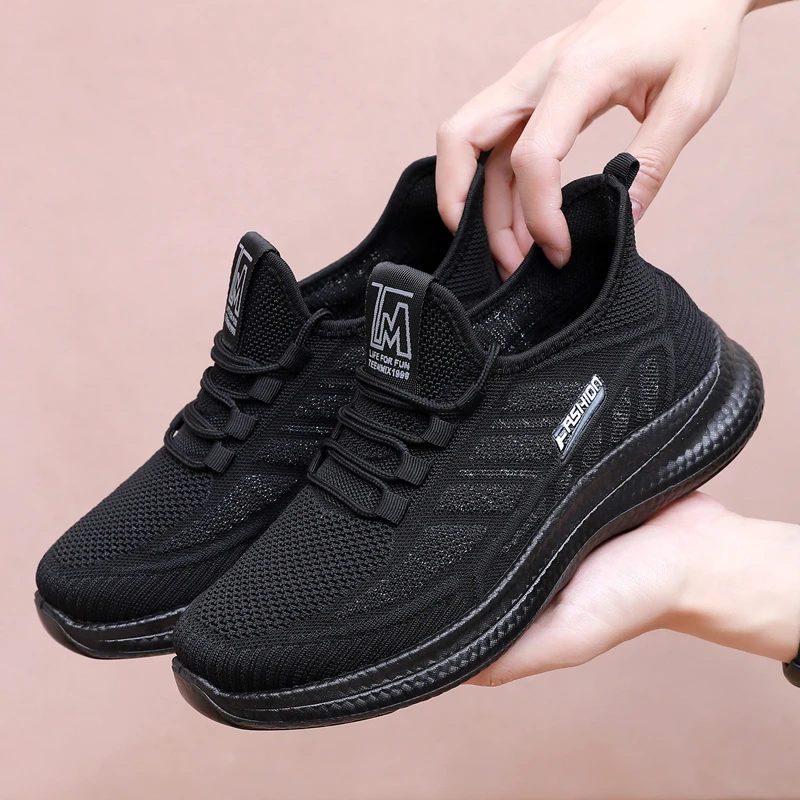 春夏透气运动鞋男款平底老北京布鞋男软底防滑单鞋轻便百搭休闲鞋