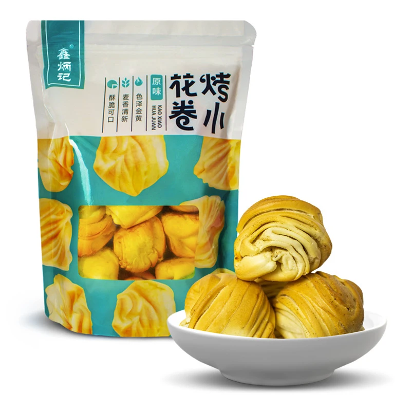 210g*3袋鑫炳记烤花卷馍山西特产干馍馍烤花馍小包装整箱早餐零食