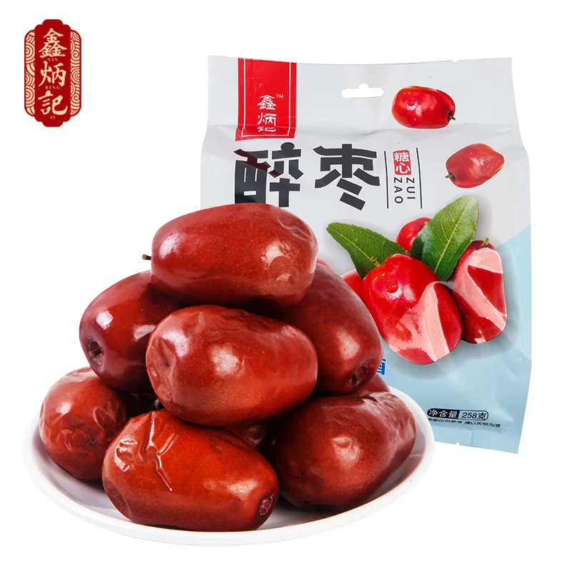 258g*2袋鑫炳记糖心酒枣醉枣鲜食甜脆大红枣子山西特产酒泡枣大枣