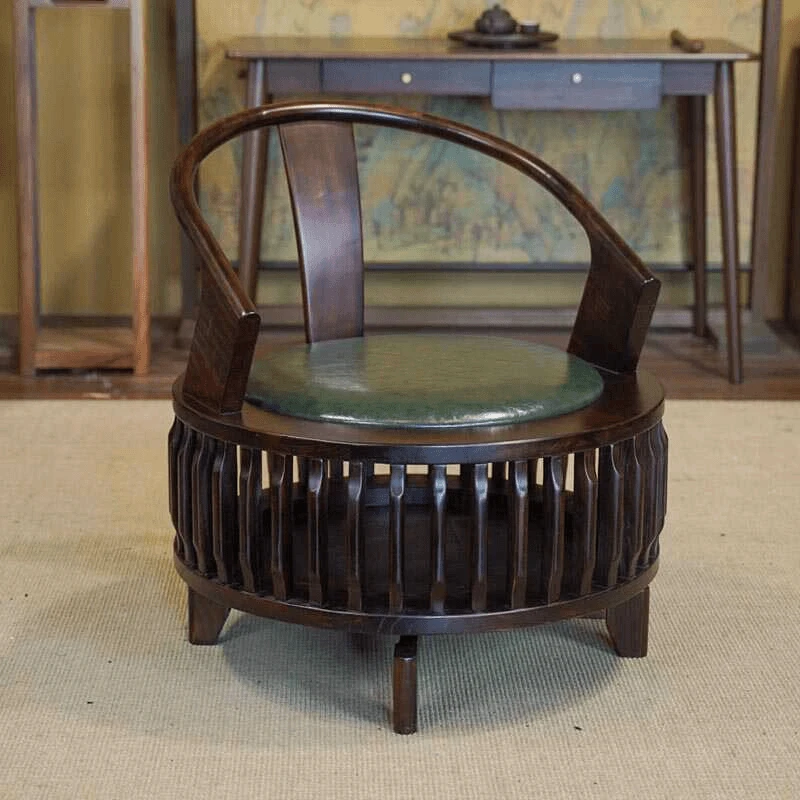 旋转实木大沙发老榆木全实木（巨无霸）全实木旋转沙发椅新中式客厅