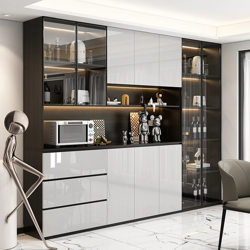 餐边柜酒柜一体现代简约餐厅厨房置物储物柜多功能收纳柜客厅轻奢