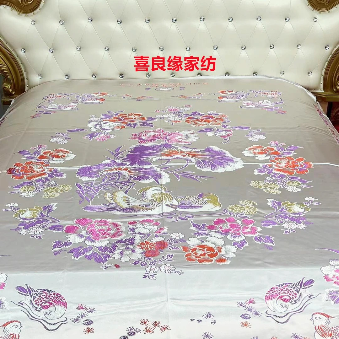 （尊贵专属）用户的婚庆喜被床品印花大床床盖