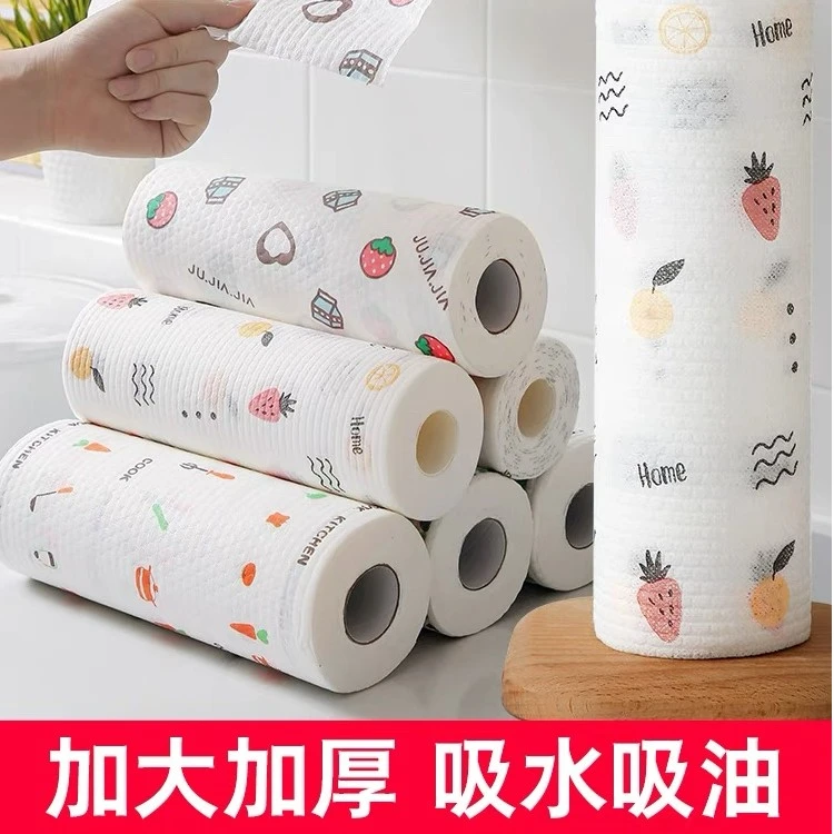 懒人抹布干湿两用吸油不沾油一次性厨房纸厚百洁无纺洗碗布