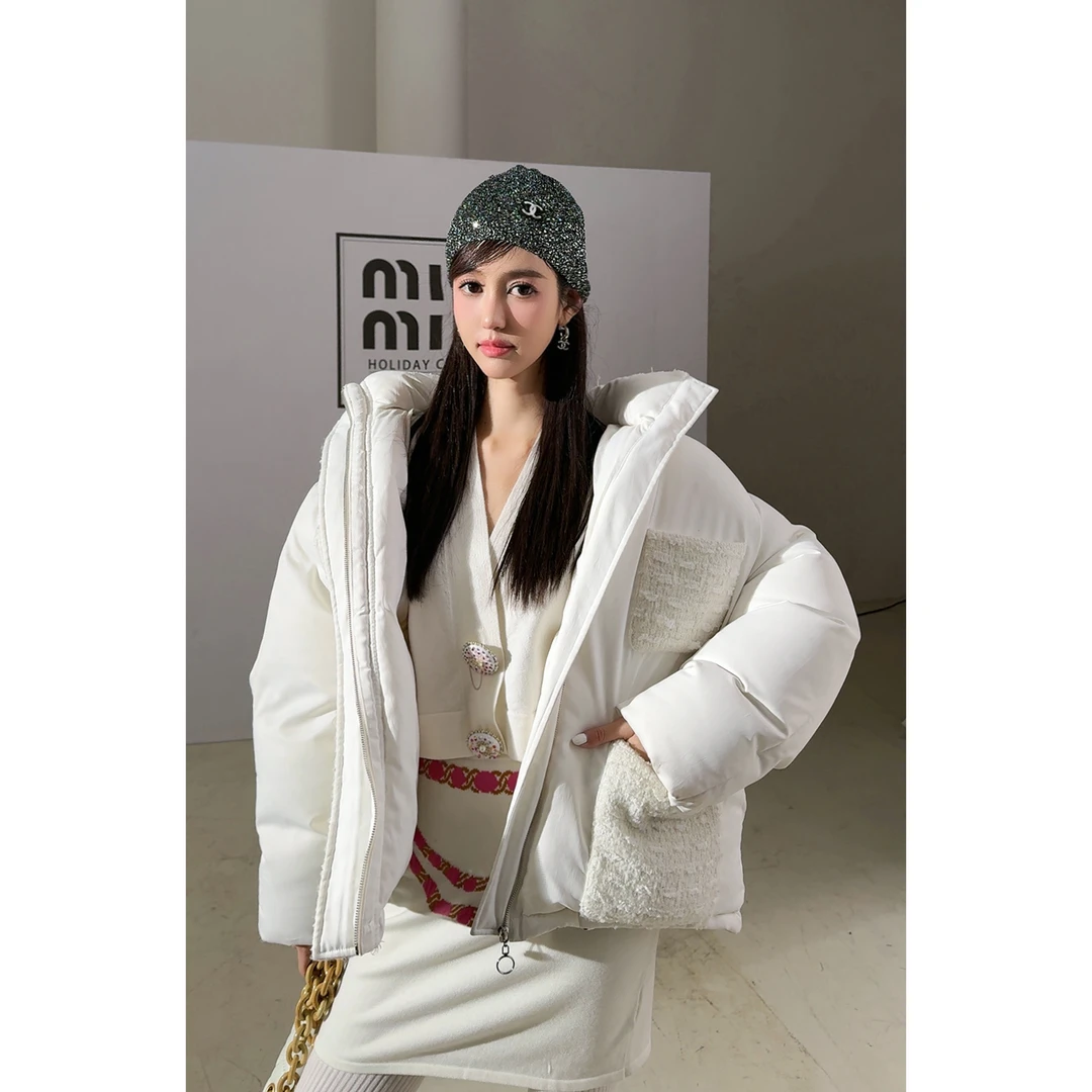 滑雪系列- 小香拼接羽绒外套  CANSC18026